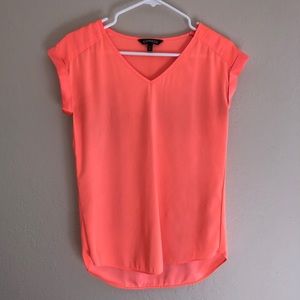 💜Final Price💜 Express Bright Neon Coral Blouse